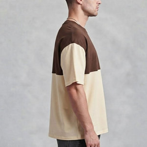 Camiseta Moderna para Hombre, Corte Cuadrado, Algodón de Alta Densidad, Ajuste Relajado, Tela Gruesa, Estilo Casual Urbano - Product Image 4