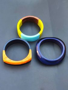 Handmade colorful resin <b>bracelets</b> with s unique fashion jewelry <b>adjustable</b> size for women daily wear accessories - Product Image 2