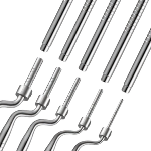 Juego de 5 Osteótomos de Acero Inoxidable para Levantamiento de Senos, con Puntas Cóncavas y Tope de Ajuste en L Angulado, Instrumentos Quirúrgicos Dentales Manuales - Product Image 6