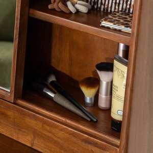 Escritorio Vandana Lyra Orion de madera de acacia y metal - Product Image 3