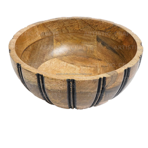 Meilleure vente bol de service en incrustation d'os Design moderne fait à la main écologique sans BPA jetable pour les fêtes soupe-bleu et blanc - Product Image 5