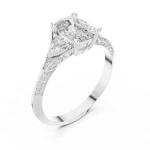 Bague en diamant de laboratoire de qualité supérieure, taille ronde et coussin, bijoux de mariage élégants, fournisseur OEM en gros - Product Image 3