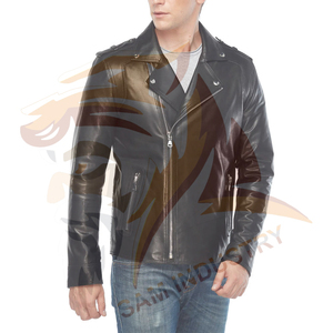 Fashionable Style Outdoor Wear Unique Design <b>Men</b> <b>Leather</b> <b>Jacket</b> Heavyweight Regular Size <b>Men</b> <b>Leather</b> <b>Jacket</b> - Product Image 5