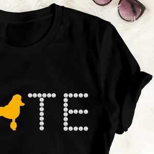 Camiseta personalizada VOTE nueva, negra, para mujer, con estampado gráfico, manga corta, cuello redondo, informal, de algodón, con mensaje político, a la moda, estilo urbano - Product Image 4