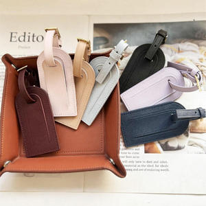 High Quality Wholesale Customized Leather Luggage <b>Suitcase</b> <b>Tags</b> Durable Travel Baggage ID Label Logo for Fashion Accessories - Product Image 6