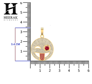 Colgante Personalizado con Emoji de Ojo Parpadeante y Lengua, con Moissanita VVS, Chapado en Oro de 14K sobre Plata 925, Joyería Hip Hop con Diamantes - Product Image 6