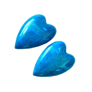 Viola E Rosa Mohave Turchese Cabochon Cuore Della Pietra Preziosa Cabochon Viola Mohave Turchese Rame Size-20*20mm Cuore cabochon - Product Image 1