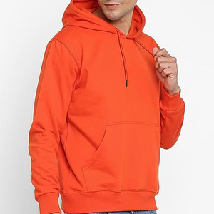 Sudadera con Capucha Unisex Naranja, Material Spandex/Algodón, Talla Adulto, Bolsillo Frontal, Capucha con Cordón, Impermeable, Ecológica, para Invierno - Product Image 3