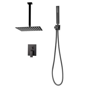 Pommeau de douche carré de 12 pouces, douchette à main, système de douche de plafond pour salle de bain, accessoire de douche de qualité - Product Image 1