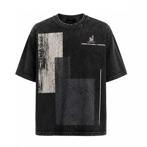 Camisa de Mezclilla con Diseño Personalizado para Hombre, 100% Algodón, Transpirable, Ecológica, Corte Holgado, Estilo Casual Urbano - Product Image 1