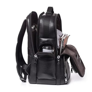 Sophisticated Vintage Leather Laptop <b>Backpack</b> <b>Waterproof</b> Anti-Theft Travel Rucksack Executive Bag LBP-0417 - Product Image 4