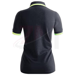 T-shirt en polyester à manches tricotées rayées, MOQ, personnalisable, vente en gros directe usine, designs sur mesure - Product Image 3