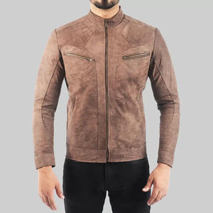 Fashionable Genuine <b>Sheepskin</b> Leather Men's <b>Jackets</b> High Quality Soft Thin Style Leather <b>Jacket</b> in different Colors - Product Image 6