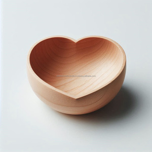 Premium Quality Solid Mango Wood Serving <b>Bowl</b> Handmade <b>Heart</b> Shape for Home & Restaurants Disposable Best Wholesale Price - Product Image 3