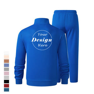 ชุดวอร์มแบบ unisex สีน้ำเงิน เสื้อสเวตเชิ้ตแบบซิปเต็มตัว มีกระเป๋าข้าง พิมพ์ลายด้วยเทคนิค Heat Transfer ระบายอากาศได้ดี ผลิตจากโพลีเอสเตอร์ เหมาะสำหรับผู้ใหญ่ ใส่ได้ในช่วงฤดูใบไม้ร่วง - Product Image 3