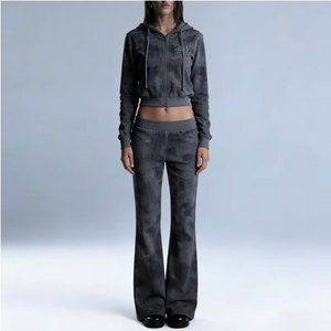 Survêtements évasés pour femmes au design moderne et confortable, parfaits pour le quotidien, les activités physiques et la mode décontractée - Product Image 4