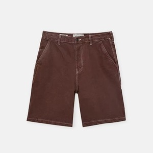 Shorts de travail en jean tricoté pour hommes, coupe droite, délavé à l'acide, respirant, décontracté, pour l'été, fabriqué sur mesure - Product Image 1