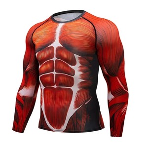 Camiseta Rash Guard para Hombre, Transpirable, de Secado Rápido, Compresión, para Gimnasio, Fitness, Entrenamiento, Running, Ropa Deportiva - Product Image 6