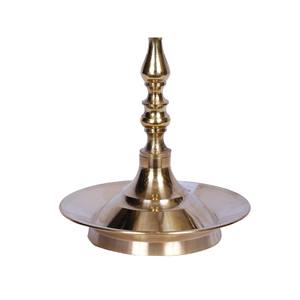 โคมไฟประกอบพิธีกรรมเจ็ดไส้ตะเกียงทองเหลืองขนาด10นิ้วทำด้วยมือสำหรับตกแต่งบ้านในอินเดีย - Product Image 3