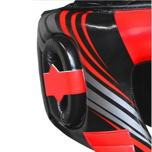 Professional Leather MMA Boxing Helmet Protector Kick Boxing Head Guard for Martial Arts Training Wholesale Sports - Product Image 4