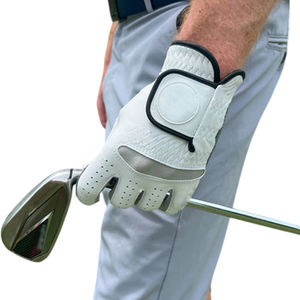 Guantes de Golf Ikhlas Deportivos para Zurdos, de Cuero Cabretta Suave, Cierre de Velcro, Agarre Frontal con Impresión Digital, Alta Calidad y Gran Venta - Product Image 6