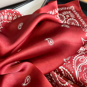100% Real Silk Scarf Women Square <b>Neck</b> Tie Wrist Shawls <b>Wraps</b> <b>for</b> Ladies Foulard Scarves Pashmina Female Hijab Bandana - Product Image 3