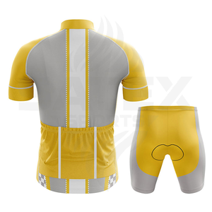 Ensemble de maillots de cyclisme pour hommes, durables, légers, respirants, à séchage rapide, uniformes de cyclisme confortables de haute qualité pour adultes - Product Image 4