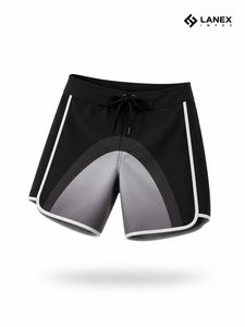 Custom Black Gray Men’s <b>Surf</b> Board Shorts Quick Dry Swim Trunks Sublimation Printed Beach Water Sports Shorts OEM ODM Supplier - Product Image 1