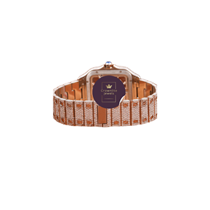 Reloj de Lujo Deportivo Clásico y Sencillo para Hombre, Estilo Hip Hop, con Incrustaciones de Diamantes, Caja de Acero Inoxidable, Resistente al Agua 10 Bar, Movimiento de Cuarzo VVS - Product Image 4