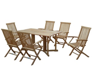 Outdoor <b>Garden</b> <b>Set</b> Dingin Table 8 Seater Indonesia Furniture Wood Modern Foldable Enterenprise DS009 - Product Image 1