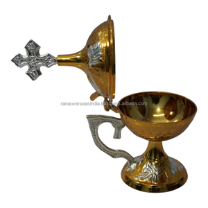 Quemador de Incienso de Latón Hecho a Mano con Tapa, Elegante Soporte de Resina para Meditación Espiritual y Relajación - Product Image 4