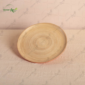 Plato de Bambú Natural Hecho a Mano, Ecológico, para Servir en el Hogar y la Cocina - Product Image 5