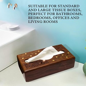 Porta Servilletas de Latón Hecho a Mano con Incrustaciones de Latón - Diseño Tradicional Chino Ecológico y Duradero al por Mayor - Product Image 1