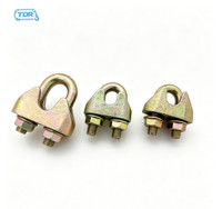 Clips de câble métallique malléables EN 13411-5 (DIN1142) Modèle TDR 1142 Finition galvanisée Taille 10 mm Métrique/Impériale pour l'industrie minière