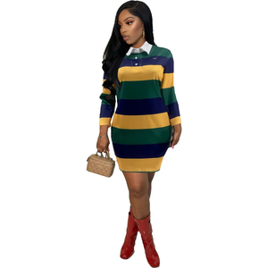 Polo Casual para Mujer, Color Morado, Verde y Dorado, Diseño ODM, Tejido de Punto, Manga Corta, para Mardi Gras - Product Image 3