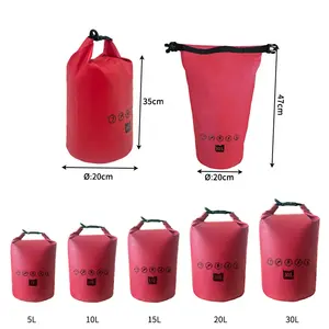 Waterdichte Tas Droog Accepteren Aangepaste Grootte Logon Waterdichte Outdoor Sport 5l 10l 20l 35l Lichtgewicht Droge Tas