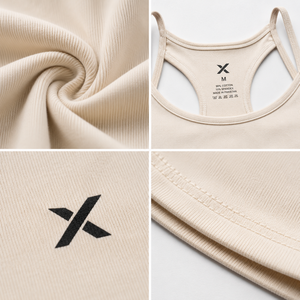 Camisetas sin mangas de color sólido para mujer X Sports City, cuello redondo, transpirables, estilo deportivo minimalista, longitud regular, OEM/ODM - Product Image 4