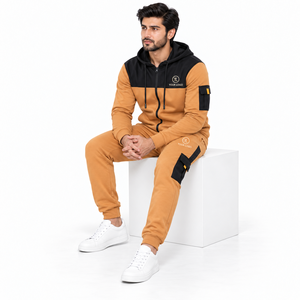Conjunto Deportivo de Felpa MANGOES FASHION, Sudadera con Capucha y Pantalones Jogger, Ropa Deportiva de Invierno, para Gimnasio, Entrenamiento, Casual, Urbana - Product Image 5