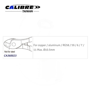 Pince coupante pour câbles en acier forgé de 10,5 mm de diamètre, fabrication taïwanaise - Product Image 2