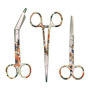 Ciseaux médicaux et de premiers secours en acier inoxydable avec revêtement fluoré, ciseaux à pansements, pinces à artères, lot de 3 - Product Image 1