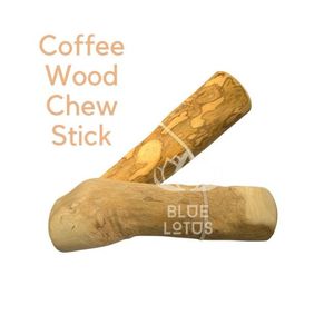 Jouet à mâcher en bois de café naturel de haute qualité Blue Lotus Farm pour chiens et chats, saveur de catnip, durable, soin dentaire, utilisation intérieure/extérieure - Product Image 1