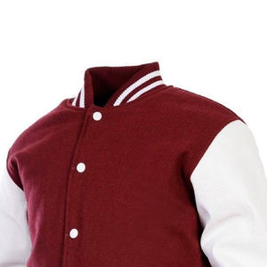 Chaqueta de Invierno de Lana para Hombre, Estilo Universitario, con Logotipo Personalizado, Chaqueta Letterman Lisa al por Mayor, Fabricada Directamente con Decoración Bordada - Product Image 4