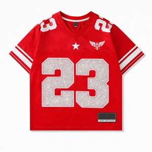 Camiseta Oversize Personalizada 2026 para Hombre con Estampado de Número, Estilo Urbano, Manga Corta, Cuello en V, Moda Casual, Ajuste Holgado - Product Image 6