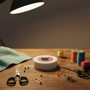 Nastro in tessuto Iln 2 cm x 10 m bianco per rifiniture da cucire - Product Image 3