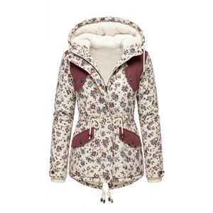 Custom Women's Brown Sherpa <b>Lined</b> Parka <b>Coat</b> with Polyester Shell Hood Drawstring Waist Warm Winter Everyday Jacket - Product Image 6