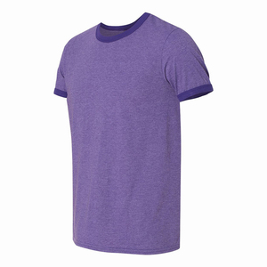 T-shirt uni personnalisé pour homme, tissu doux, manches courtes, usage quotidien, fournisseur OEM, t-shirt léger, t-shirt de sport - Product Image 2