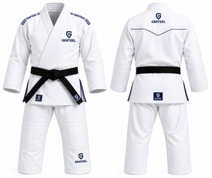 Kimonos de judo vierges très demandés, uniformes de judo blancs de haute qualité, logos et étiquettes personnalisés, prix abordable, 100% coton 360g, unisexe - Product Image 1