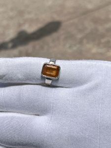 แหวนเงิน 925 ประดับด้วยพลอยโทแพซทรงแปดเหลี่ยมแบบอิมพีเรียล - Product Image 5