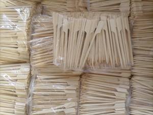 Palillos de madera para barbacoa, palitos desechables en forma de paleta, color natural, mango duradero para asar kebab y hamburguesas - Product Image 6