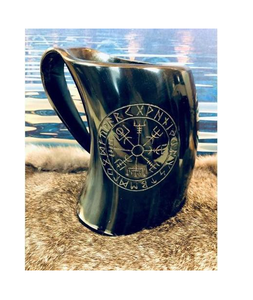 Mug en corne de buffle, compatible lave-vaisselle, pour vin et bière, articles de boisson artisanaux haut de gamme - Product Image 4